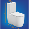 Унитаз-компакт CERSANIT MODUO VORTEX 011 3/5 DPL EO slim LP 69192